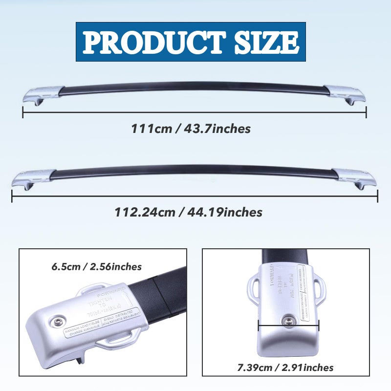 ROSY PIXEL Roof Rack Cross Bar 2010-2023 Compatible with Lexus GX460 Crossbars OE Style #PT278-60091 - Image 2